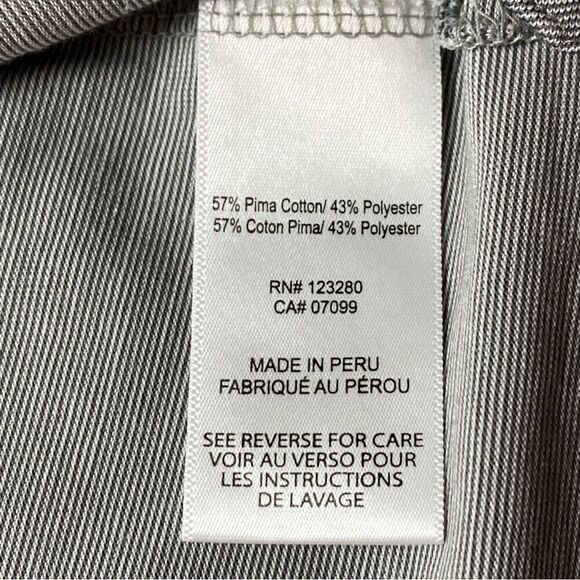 Travis Mathew White and Gray Polo Shirt Size XL - Picture 5 of 11